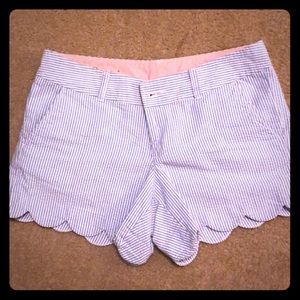 Lilly Pulitzer Buttercup Blue Seersucker Shorts